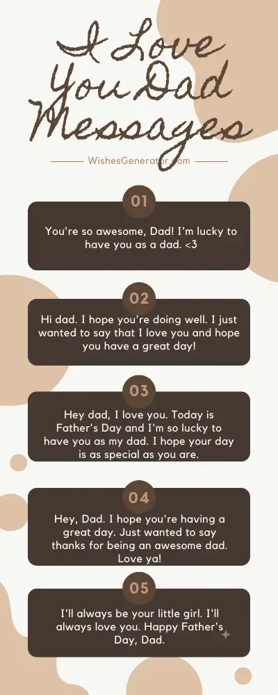 49 Love Messages For Dad I Love You Dad Messages